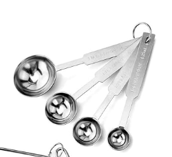 Measuring cups and spoons set for accurate cooking and baking measurements