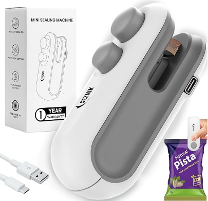 Portable mini sealing machine for food packets to keep snacks fresh and sealed