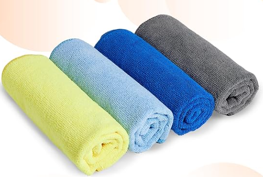 Microfiber cleaning cloths for kitchen and home cleaning in India