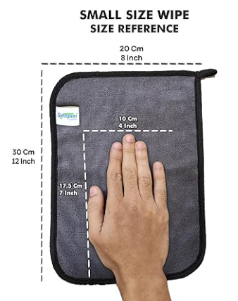 Multipurpose microfiber towel for kitchen cleaning, wiping spills, and dusting