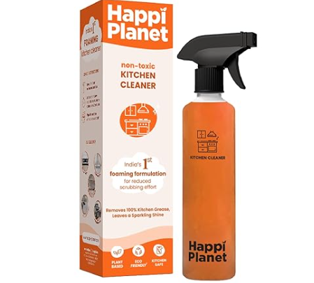 Kitchen surface cleaner spray for cleaning slabs countertops and cooking areas