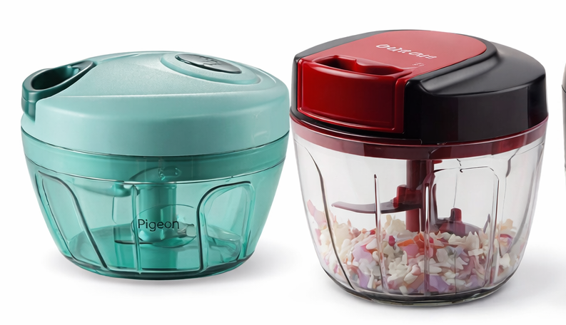 manual pull string vegetable chopper for Indian kitchen