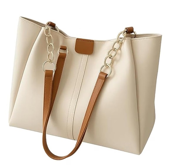 15 Best Handbags Under ₹500 AESTHETIC women's PU leather shoulder handbag with chain strap