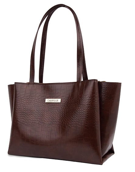 15 Best Handbags Under ₹500 Carrylux large capacity croco pattern tote handbag for women