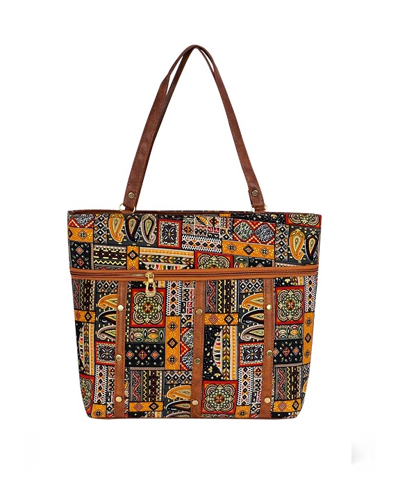 15 Best Handbags Under ₹500 Storite women's embroidered printed tote handbag with zip pockets